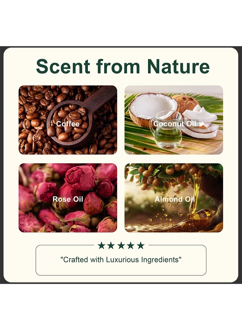 Flora Ruby لوشن الجسم المرطب برائحة القهوة من فلورا روبي: 90 مل. يتميز برائحة قهوة غنية، وترطيب يدوم طويلاً لمنع الجفاف والتشقق، ويغذي اليدين والبشرة، وينعشها. - Image 4